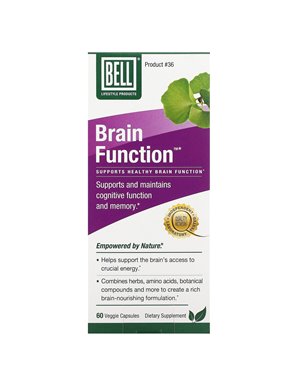 Bell Lifestyle, Brain Function, 60 Veggie Capsules