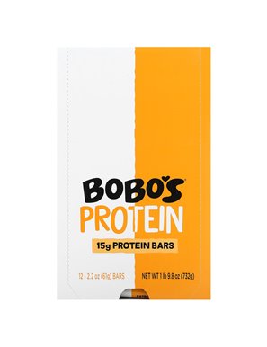 Bobo's Oat Bars, Protein Bars, Peanut Butter Chocolate Chip , 12 Bars, 2.2 oz (61 g) Each