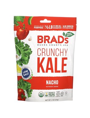 Brad's Plant Based, Knuspriger Grünkohl-Nacho, 2 oz (57 g)