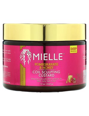 Mielle, Coil Sculpting Custard, Pomegranate & Honey, 12 oz (340 g) Mielle, Coil Sculpting Custard, Pomegranate & Honey, 12 oz (340 g)