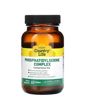 Country Life, Phosphatidylserin-Komplex, 60 Weichkapseln