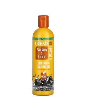 Creme Of Nature, Acai Berry & Keratin, Strengthening Hair Masque, 12 fl oz (354 ml)