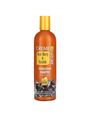 Creme Of Nature, Acai-Beere & Keratin, stärkendes Shampoo, für trockenes, strapaziertes Haar, 12 fl oz (354 ml) Creme Of Nature, Acai-Beere & Keratin, stärkendes Shampoo, für trockenes, strapaziertes Haar, 12 fl oz (354 ml)