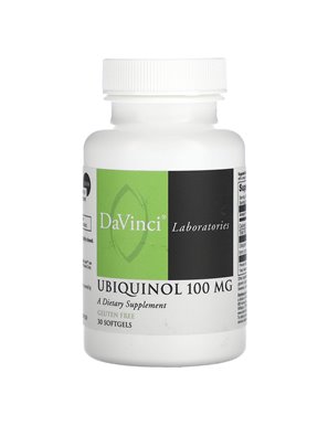DaVinci Laboratories of Vermont, Ubiquinol, 100 mg, 30 Softgels DaVinci Laboratories of Vermont, Ubiquinol, 100 mg, 30 Softgels