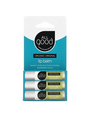 All Good Products, Bio-Lippenbalsam, Original, 3er-Pack, je 0,15 oz (4,2 g)