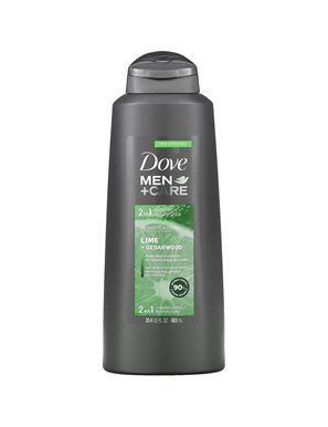 Dove, Men+Care, Szampon i odżywka w jednym, Odświeżający, Limonka + Cedr, 20.4 uncji (603 ml) Dove, Men+Care, Szampon i odżywka w jednym, Odświeżający, Limonka + Cedr, 20.4 uncji (603 ml)