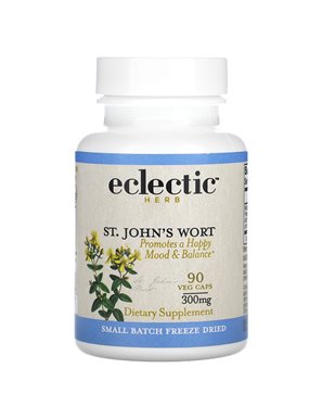 Eclectic Institute, St. John's Wort, 300 mg, 90 Veg Caps