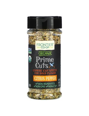 Frontier Co-op, Organic Prime Cuts, Cytrynowo-Pieprzowe, 4,09 oz (116 g)