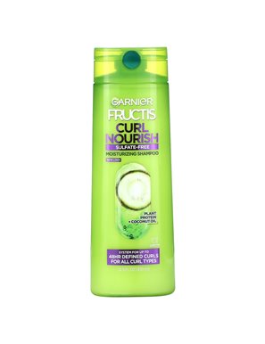 Garnier, Nourish Curl, Nawilżający Szampon, Do Wszystkich Rodzajów Loków, 12,5 uncji (370 ml)