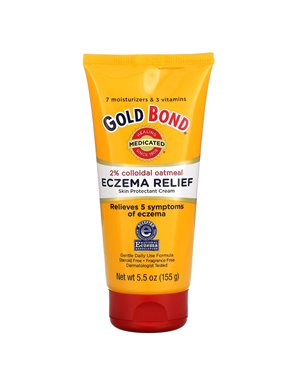 Gold Bond, medizinische Creme zur Linderung von juckender Haut, 2 % kolloidales Hafermehl, 5,5 oz (155 g) Gold Bond, medizinische Creme zur Linderung von juckender Haut, 2 % kolloidales Hafermehl, 5,5 oz (155 g)