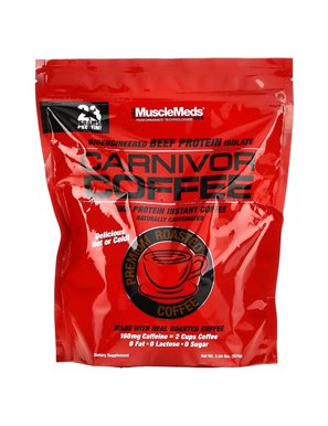 MuscleMeds, Carnivor Coffee, Bioengineered Beef Protein Isolate, Premium Roasted Coffee, 2.04 lbs (924 g)