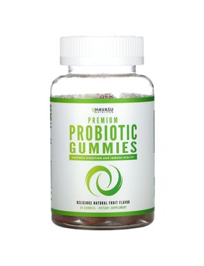 Havasu Nutrition, Premium Probiotic Gummies, Natural Fruits, 60 Gummies