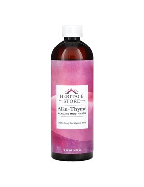 Heritage Store, Alka-Thyme, alkalisches Mundwasser, erfrischende Eukalyptus-Minze, 16 fl oz (473 ml)