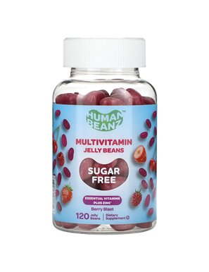 Human Beanz, Multivitamin Jelly Beans, Sugar Free, Berry Blast, 120 Jelly Beans Human Beanz, Multivitamin Jelly Beans, Sugar Free, Berry Blast, 120 Jelly Beans