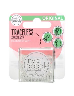 Invisibobble, Original, nahtloser Haarring, kristallklar, 3er-Pack Invisibobble, Original, nahtloser Haarring, kristallklar, 3er-Pack