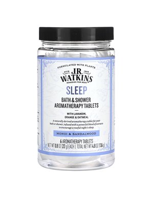 JR Watkins, Aromatherapietabletten für Schlaf, Bad und Dusche, Monoi und Sandelholz, 6 Tabletten, je 22 g (0,8 oz.) JR Watkins, Aromatherapietabletten für Schlaf, Bad und Dusche, Monoi und Sandelholz, 6 Tabletten, je 22 g (0,8 oz.)