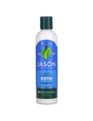 Jason Natural, Dodający Objętości Szampon z Biotyną, 8 uncji (237 ml) Jason Natural, Dodający Objętości Szampon z Biotyną, 8 uncji (237 ml)