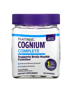 Natrol, Cognium Pełny, Smak Owocowy, 50 żelków