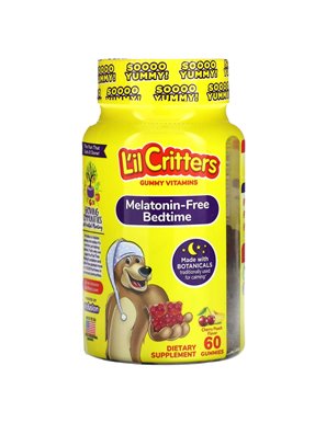 L'il Critters, Melatonin-Free Bedtime Gummies, Cherry Peach, 60 Gummies