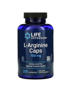 Life Extension, L-Arginina Kapsułki, 700 mg, 200 kapsułek