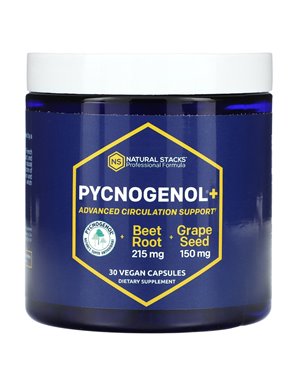 Natural Stacks, Pycnogenol +, 30 Vegan Capsules