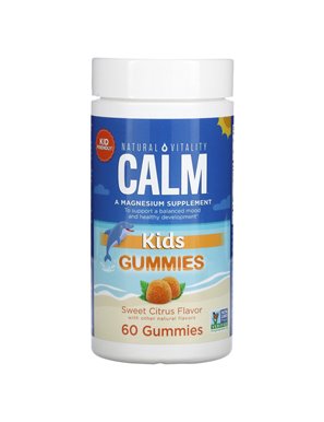 Natural Vitality, CALM Kids Gummies, Sweet Lemon, 60 Gummies Natural Vitality, CALM Kids Gummies, Sweet Lemon, 60 Gummies