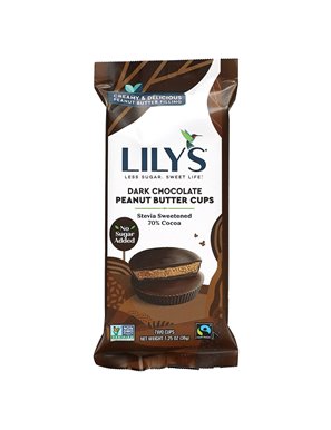 Lily's Sweets, Erdnussbutterbecher, dunkle Schokolade, 2 Becher, 1,25 oz (36 g)