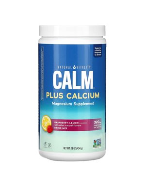 Natural Vitality, CALM Plus Wapń, Napój w Proszku, Malina-Cytryna, 16 oz (454 g) Natural Vitality, CALM Plus Wapń, Napój w Proszku, Malina-Cytryna, 16 oz (454 g)