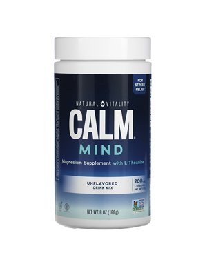 Natural Vitality Concept, CALM Mind, Magnesium Supplement with L-Theanine Drink Mix, Unflavored, 6 oz (168 g) Natural Vitality Concept, CALM Mind, Magnesium Supplement with L-Theanine Drink Mix, Unflavored, 6 oz (168 g)