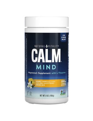 Natural Vitality Calm Sense, Magnesium Supplement with Added L-Theanine, Honey Vanilla Flavor, 6 oz (168 g) Natural Vitality Calm Sense, Magnesium Supplement with Added L-Theanine, Honey Vanilla Flavor, 6 oz (168 g)