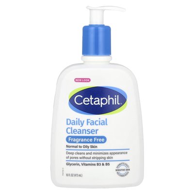 Cetaphil, Tägliche Gesichtsreinigung, ohne Duftstoffe, 16 Oz (473 ml)