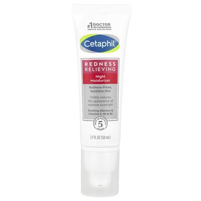 Cetaphil, Redness Relief, Nighttime Moisturizer, 1.7 fl oz (50 g)
