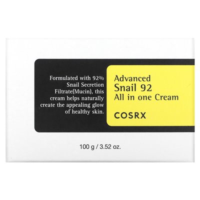 COSRX, Advanced Slail 92, All In One Cream, 3.52 oz (100 g)