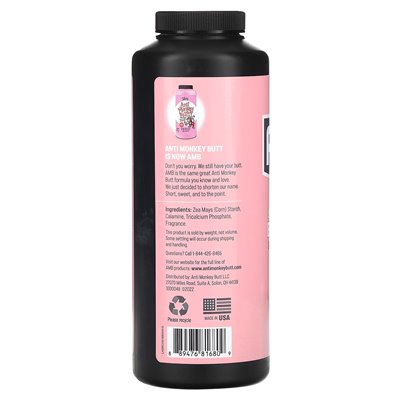 Anti Monkey Butt, Lady Anti Friction Body Powder, 8 oz (227 g) Anti Monkey Butt, Lady Anti Friction Body Powder, 8 oz (227 g)