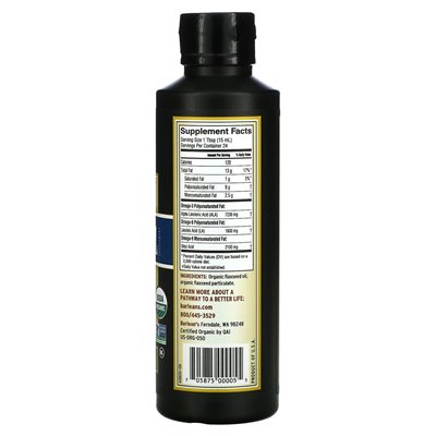Barlean's, Organic Lignan Lopt Oil, 12 Fl Oz (355 ml)