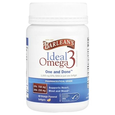Barlean, Perfect Omega 3, Orange, 60 weiche