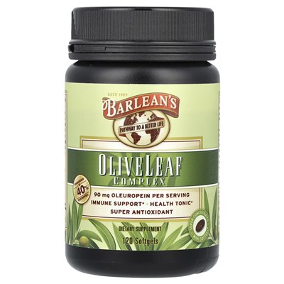Barlean's, Olive Leaf Complex, 120 softgels Barlean's, Olive Leaf Complex, 120 softgels