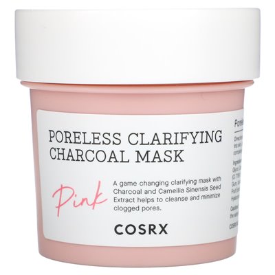 COSRX, Poreless Clorficing Carbon Cosmetic Mask, Pink, 3.88 oz (110 g)
