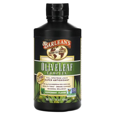 Barlean's, Olive Leaf Complex, Peppermint, 16 uncji (454 g)