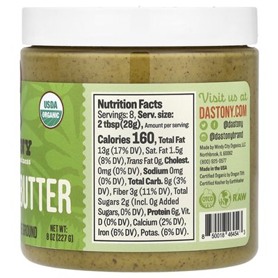 Dastony, Bio-Pistazienbutter, ultraweich, 8 oz (227 g)