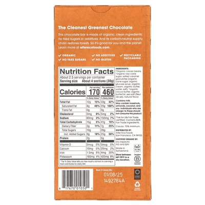 Alter Eco, Organic Dark Chocolate Bar, Burnt Caramel, 70% Cacao, 2.82 oz (80 g)