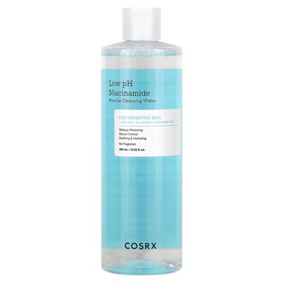 COSRX, Niski ph niacynamid micelarna woda oczyszczająca, dla wrażliwej skóry, 13,52 fl oz (400 ml) COSRX, Niski ph niacynamid micelarna woda oczyszczająca, dla wrażliwej skóry, 13,52 fl oz (400 ml)