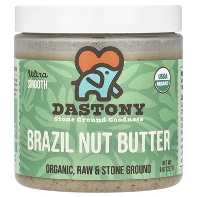 Dastony, Organic Brazilian Peanut Butter, Ultra Smooth, 8 oz (227 g)