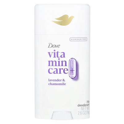 Dove, opieka nad witaminą+ dezodorant, lawenda i rumianek, 2,6 uncji (74 g)