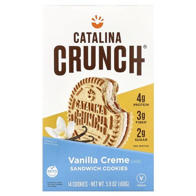 Catalina Crunch, Sandwich-Kekse, Vanillecreme, 14 Kekse, 5,9 oz (168 g)