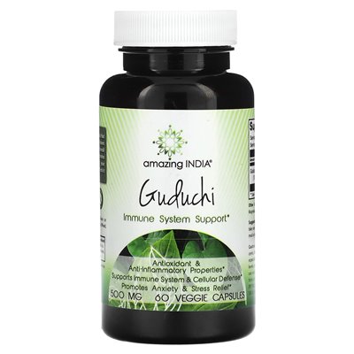 Amazing India, Guduchi, 500mg, 60 Vegetarian Capsules