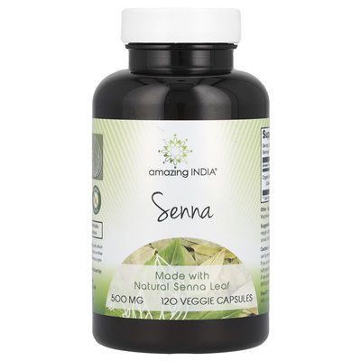 Niesamowite Indie, Senna, 500 mg, 120 kapsułek wegetariańskich Niesamowite Indie, Senna, 500 mg, 120 kapsułek wegetariańskich