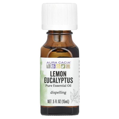 Aura Cacia, czysty olejk eteryczny, eukaliptus cytrynowy, 0,5 fl oz (15 ml) Aura Cacia, czysty olejk eteryczny, eukaliptus cytrynowy, 0,5 fl oz (15 ml)