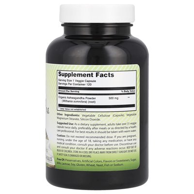 Amazing India, Ashwagandha, 500 mg, 120 vegetarische Kapseln