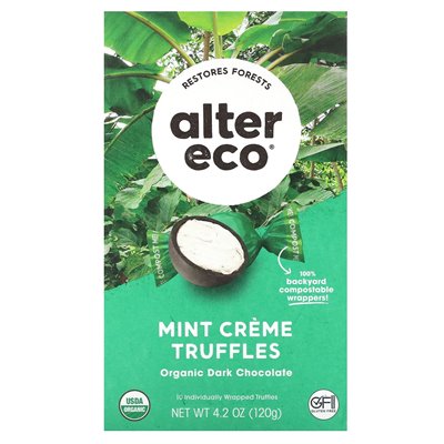 Alter Eco, Bio-Minzcremetrüffel, dunkle Schokolade, 4,2 oz (120 g)